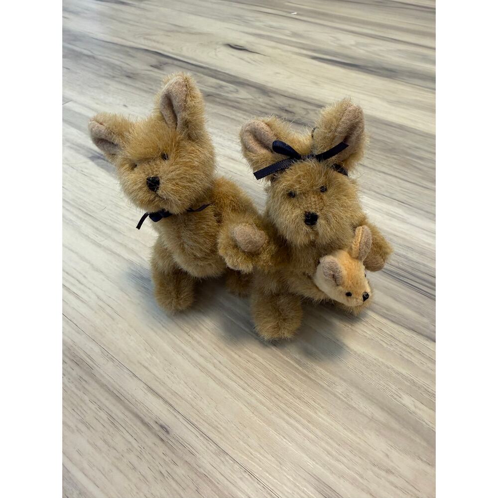 NEW NOS Boyds Bears Plush Noah's Ark Pair Joey & Alice Kangaroo Couple